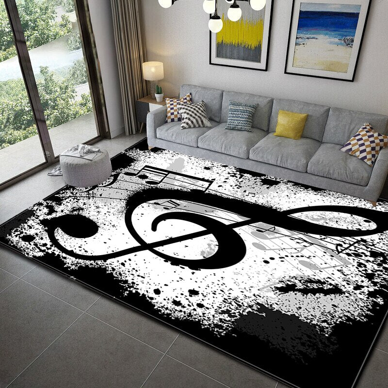 tapis-vintage-noir-et-blanc