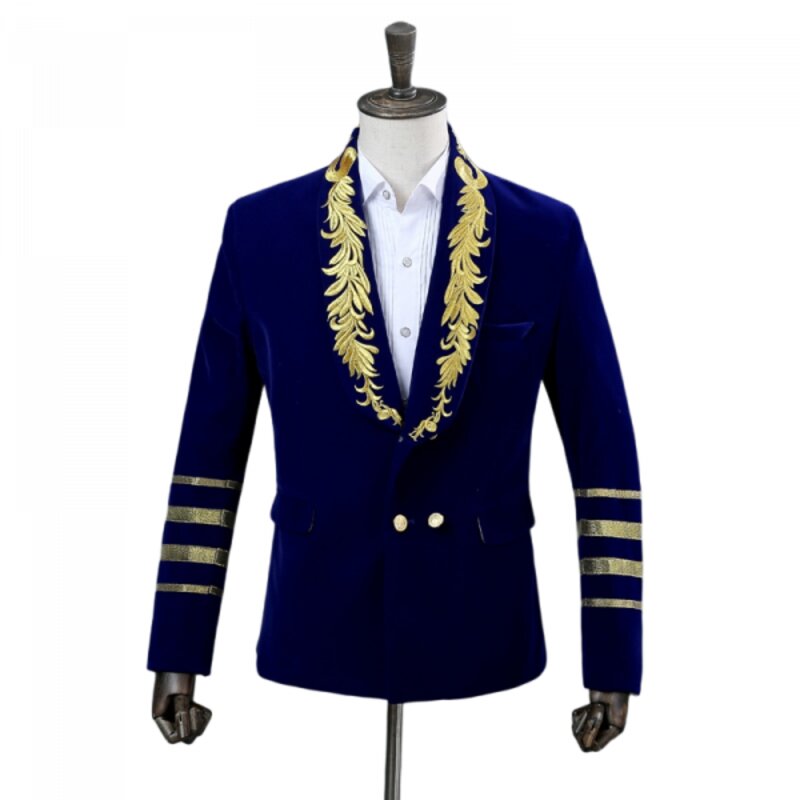 veste-bleu-roi-style-vintage