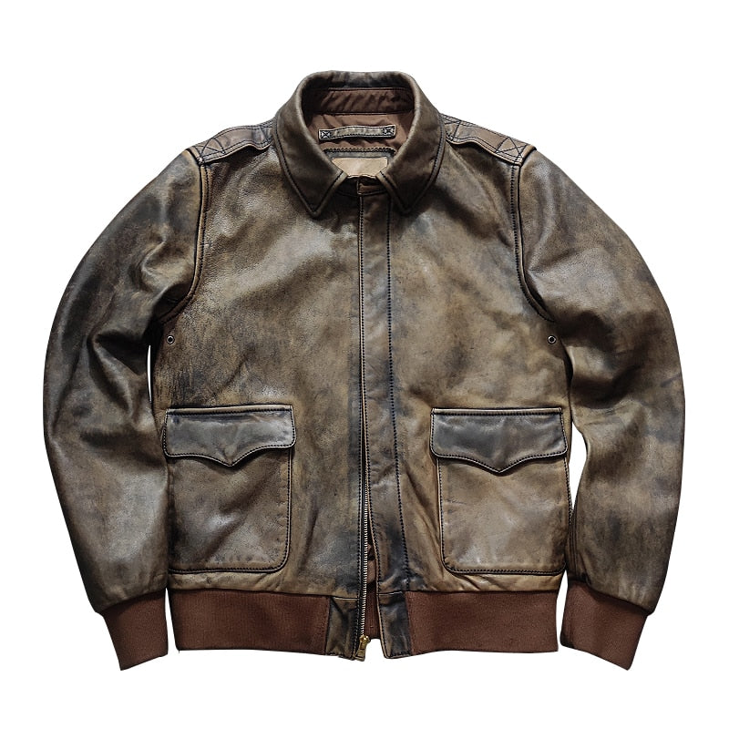 veste-cuir-chevignon-vintage